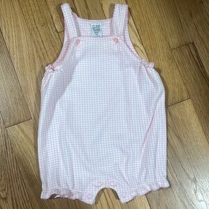 Pink Gingham one piece outfit
